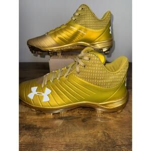 Under Armour Spotlight Gold Rush Football Cleats World Series 2017 Men's Size 12